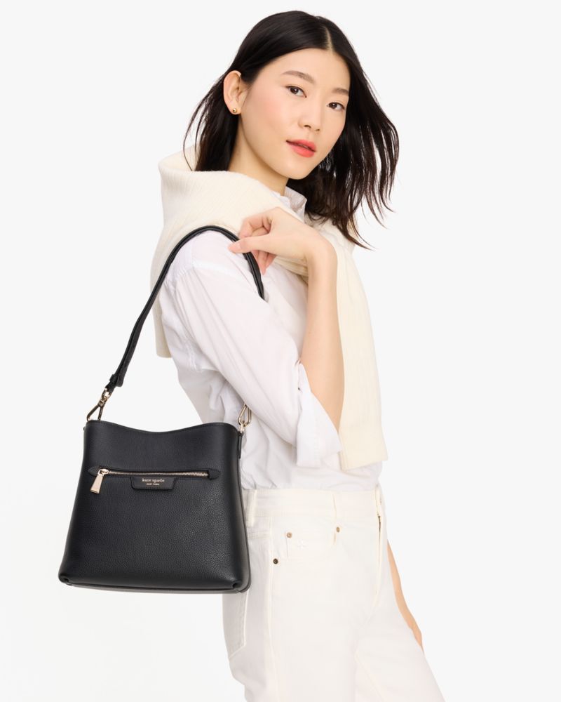 Hudson Pebbled Leather Shoulder Bag