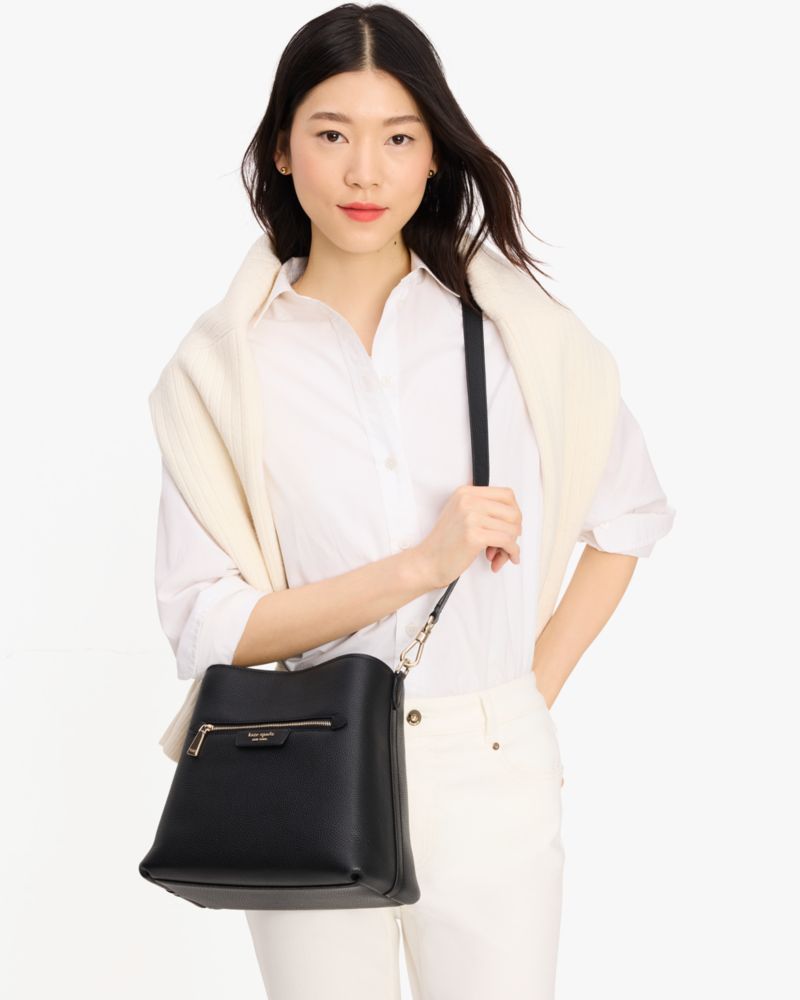 Hudson Pebbled Leather Shoulder Bag