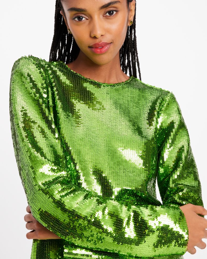 Sequin Crewneck Top