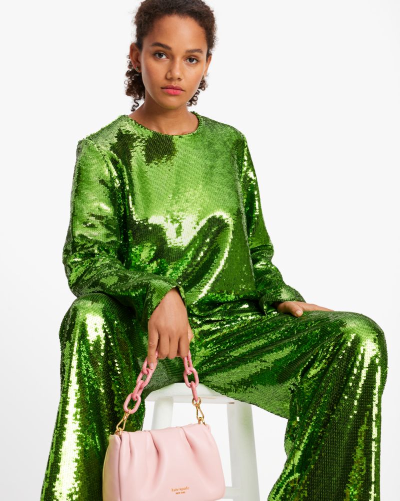 Sequin Crewneck Top