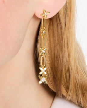 Heritage Bloom Linear Earrings