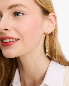 Heritage Bloom Linear Earrings