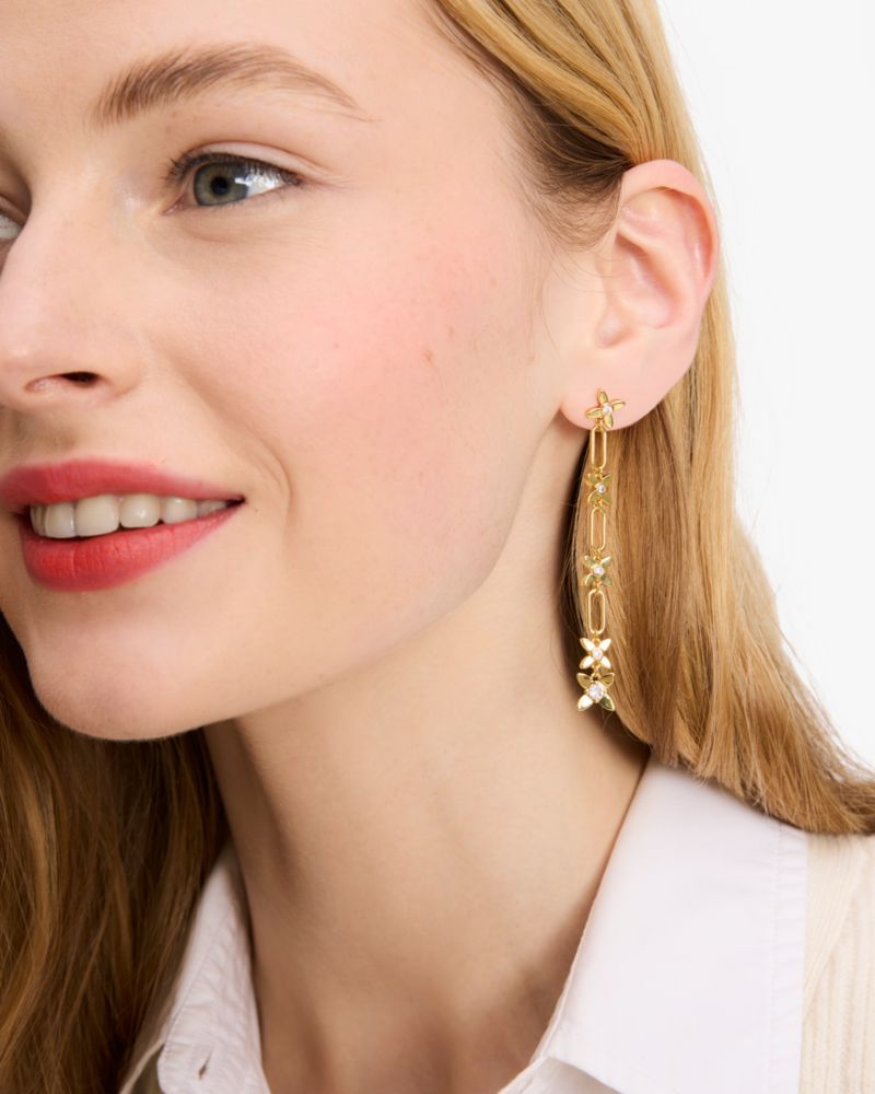 Heritage Bloom Linear Earrings