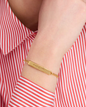 Heart Of Gold Id Bracelet