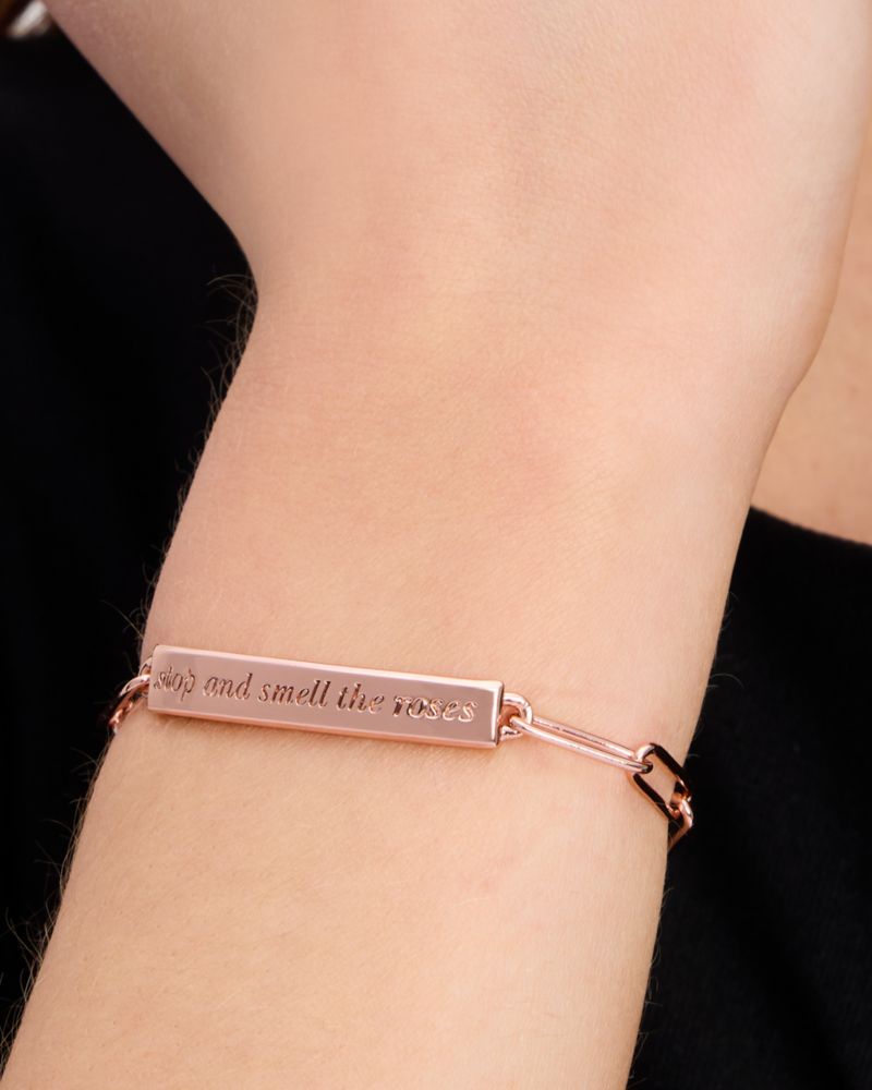 Stop And Smell The Roses Id Bracelet