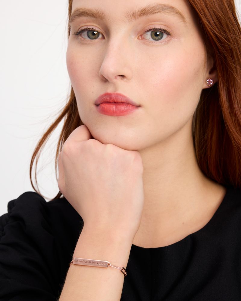 Stop And Smell The Roses Id Bracelet