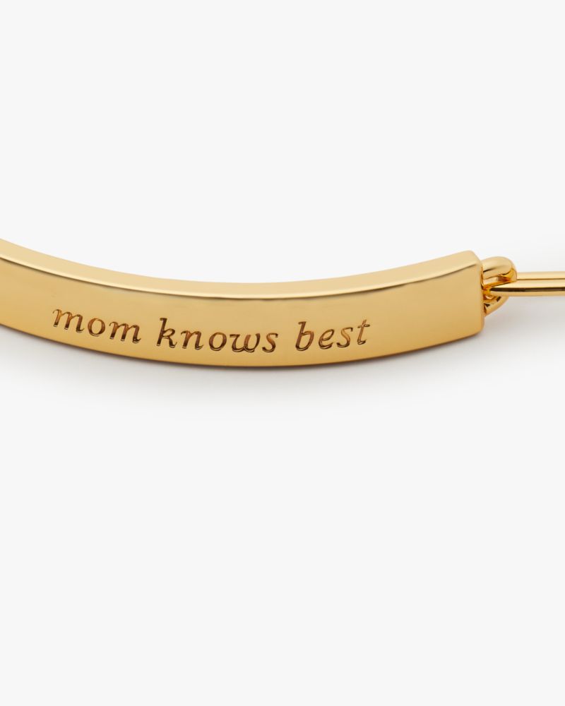 Mom Knows Best Idiom Id Bracelet