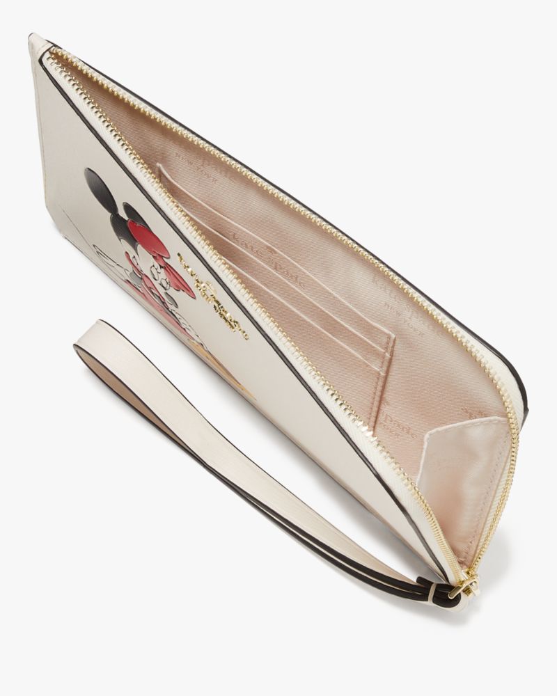 Disney X Kate Spade New York Minnie Medium L-zip Wristlet