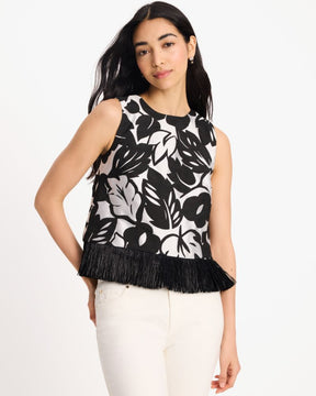 Tropical Foliage Raffia Shell