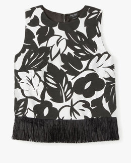 Tropical Foliage Raffia Shell