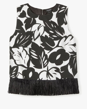 Tropical Foliage Raffia Shell