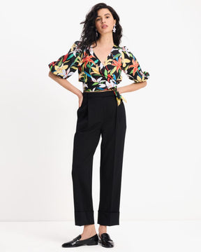 Summer Lilies Wrap Top