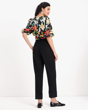 Summer Lilies Wrap Top