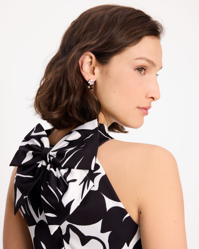 Tropical Foliage Raffia Dress