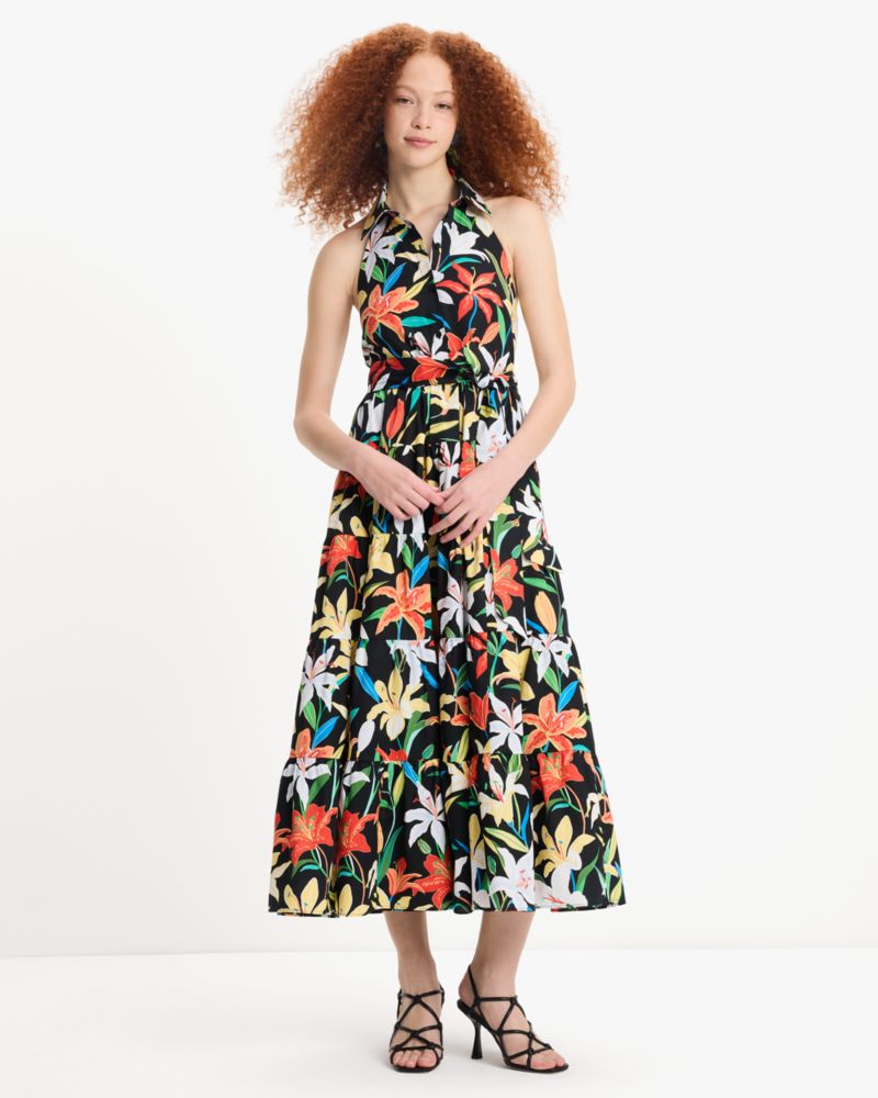 Summer Lilies Halter Dress
