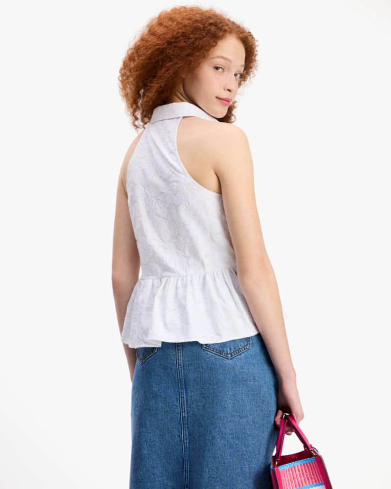 Floral Eyelet Top