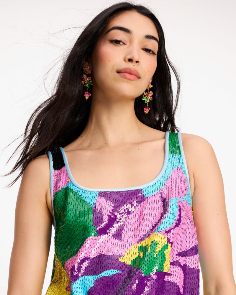 Orchid Bloom Sequin Dress