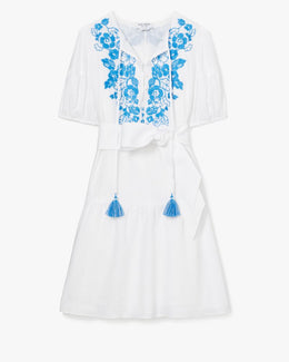 Floral Embroidered Shirtdress