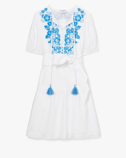 Floral Embroidered Shirtdress