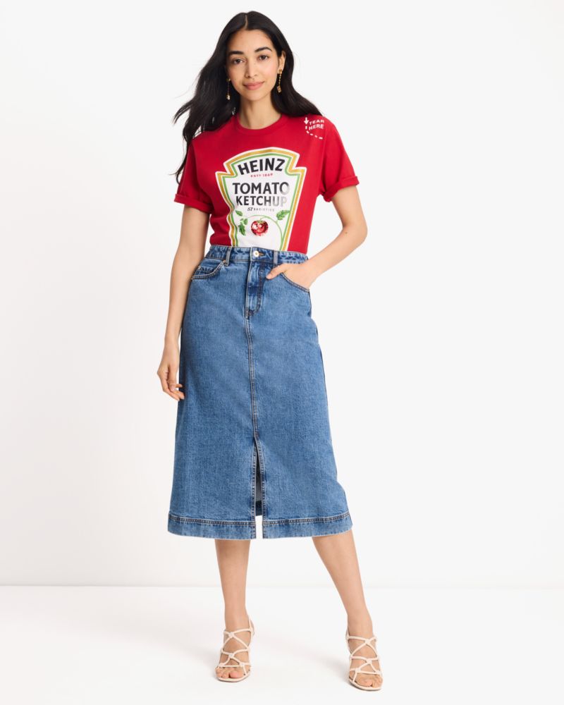 Denim Midi Skirt