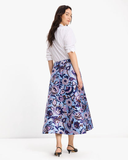 Autumn Paisley Midi Skirt