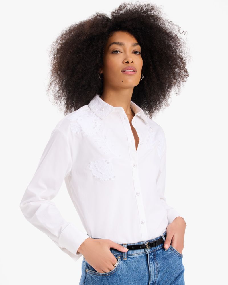 Autumn Paisley Embroidered Shirt
