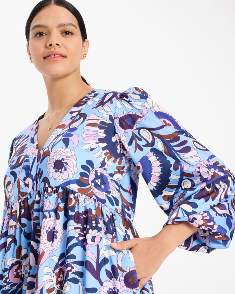 Autumn Paisley Twill Dress