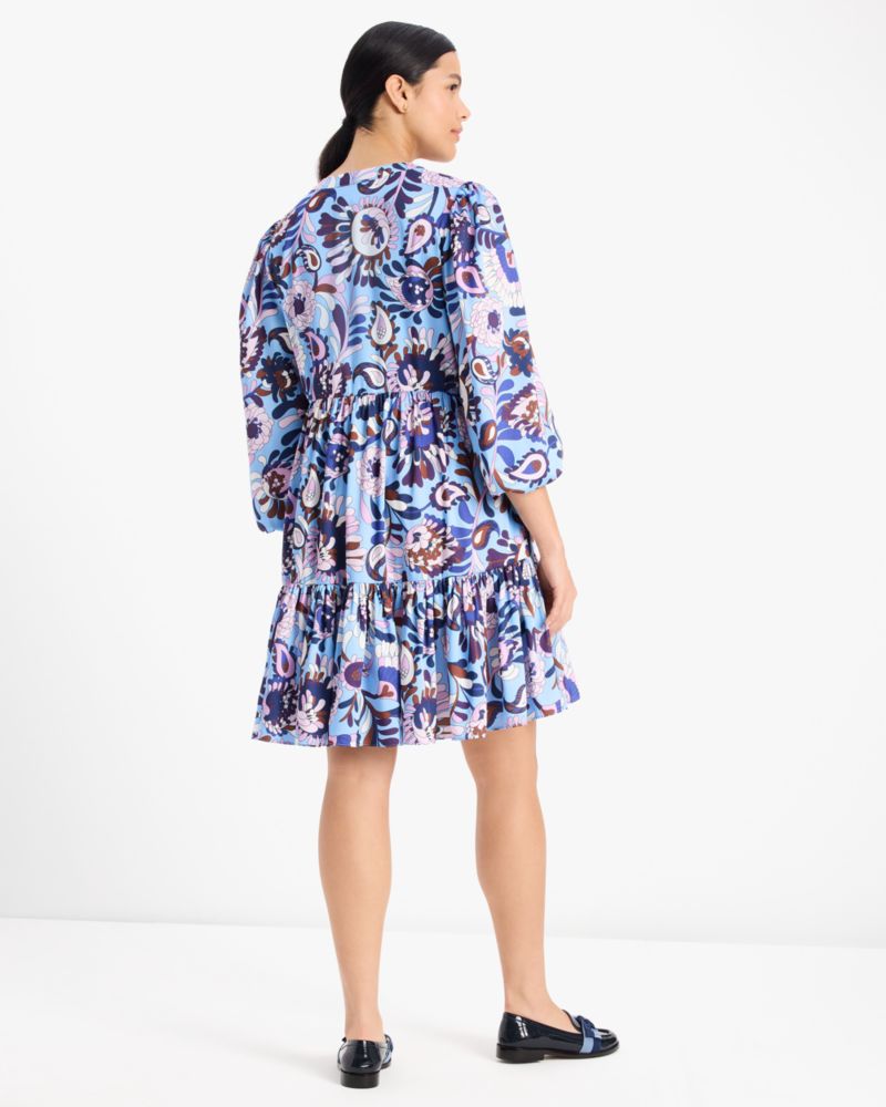 Autumn Paisley Twill Dress