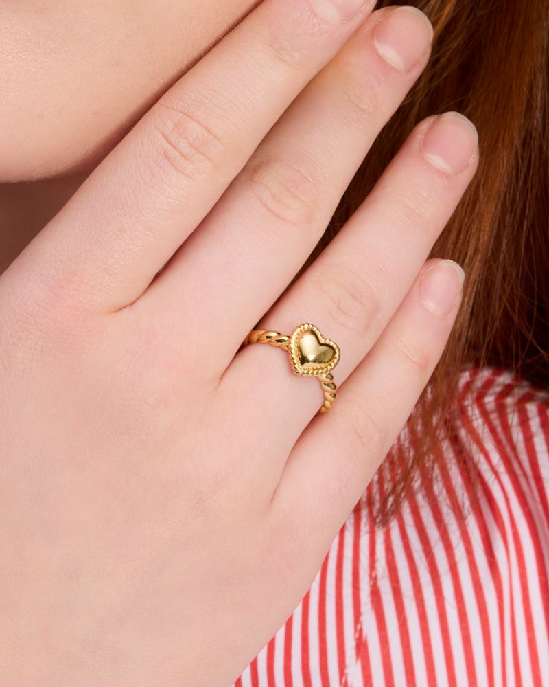 Golden Hour Heart Ring