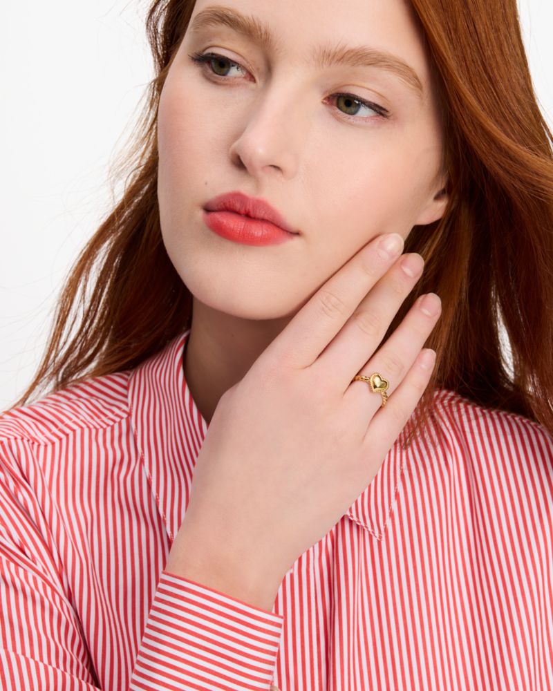 Golden Hour Heart Ring