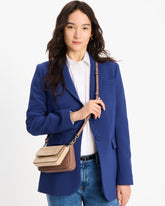 Double Up Croc Embossed Crossbody