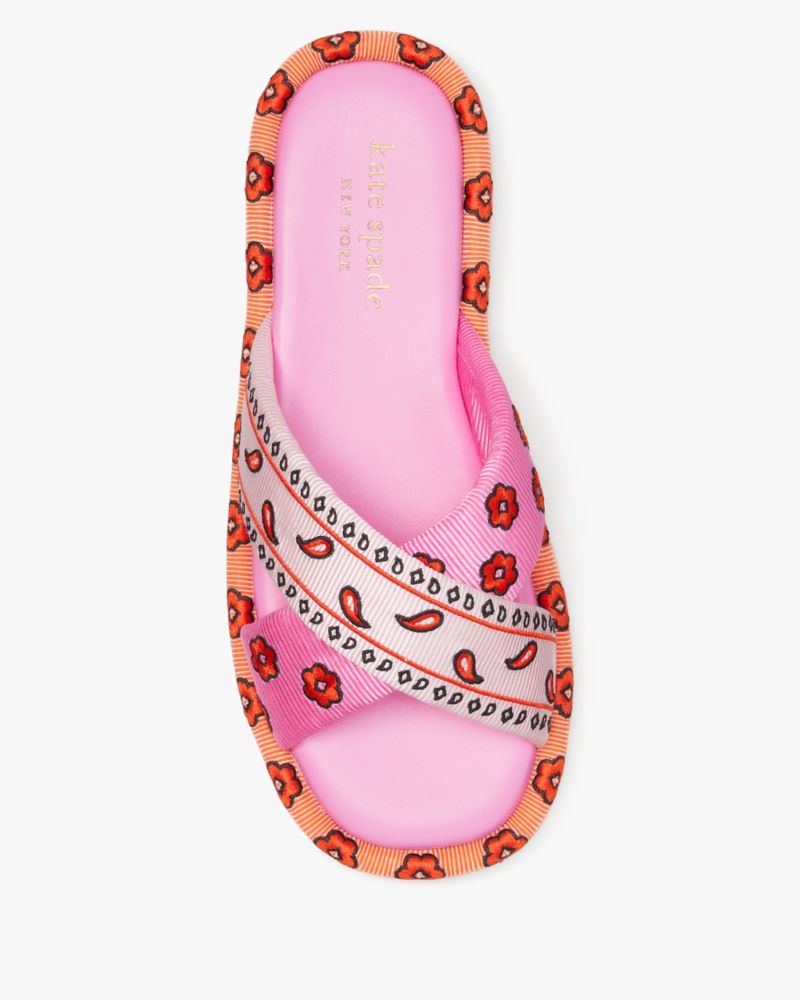 Rio Bandana Patchwork Slide Sandals