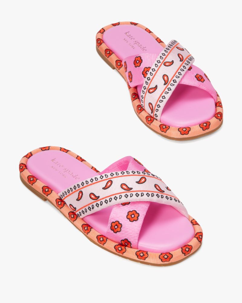 Rio Bandana Patchwork Slide Sandals