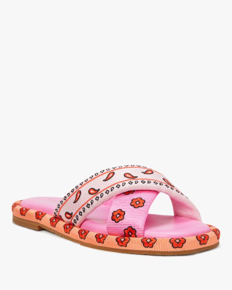 Rio Bandana Patchwork Slide Sandals
