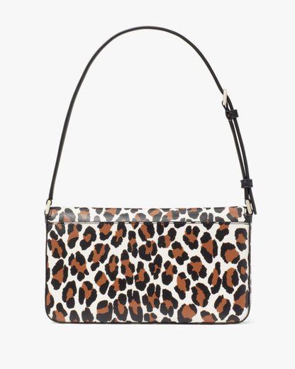 Staci Spotted Animal Printed Medium Flap Shoulder Bag