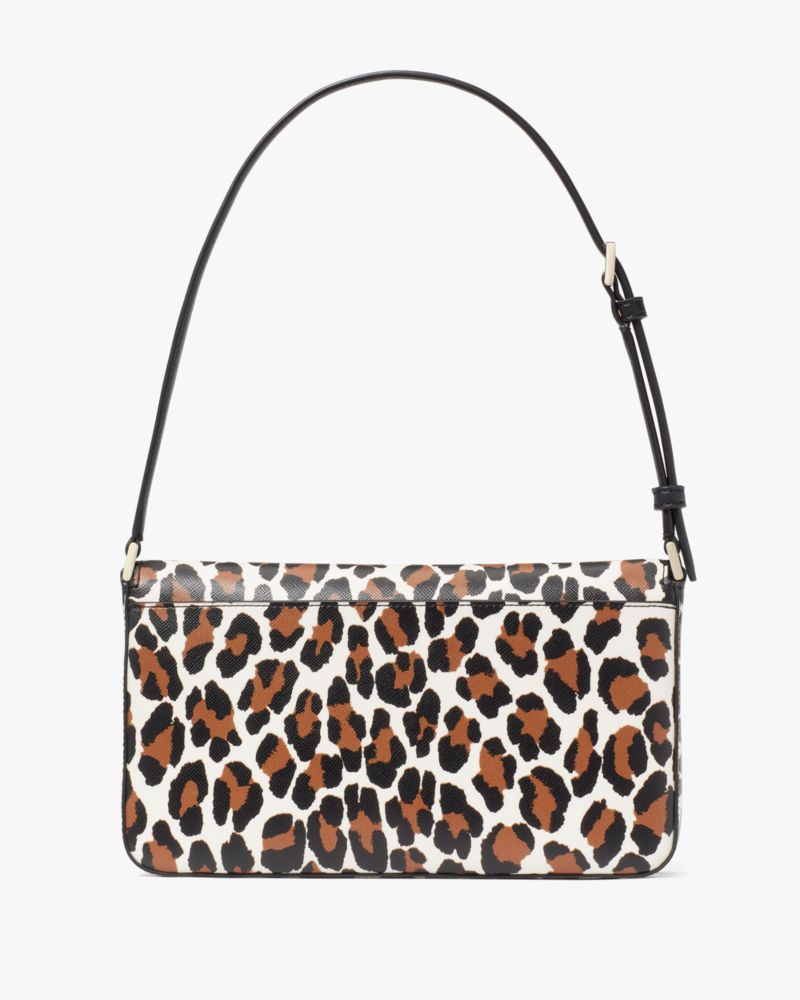 Staci Spotted Animal Printed Medium Flap Shoulder Bag