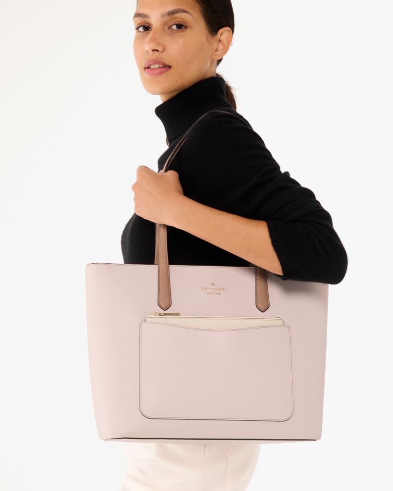 Staci Colorblock Leather Large Tote Set