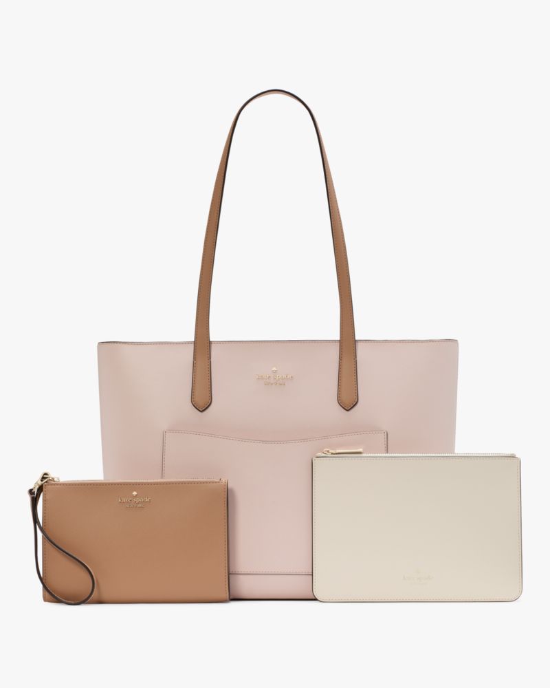 Staci Colorblock Leather Large Tote Set