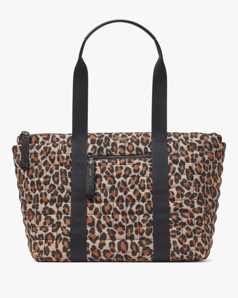 Camden Quilted Leopard Extra Large Tote