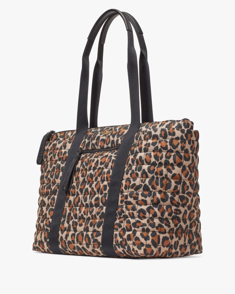Camden Quilted Leopard Extra Large Tote
