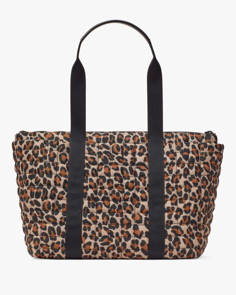Camden Quilted Leopard Extra Large Tote
