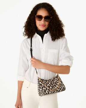 Margot Spotted Leopard Medium Convertible Crossbody