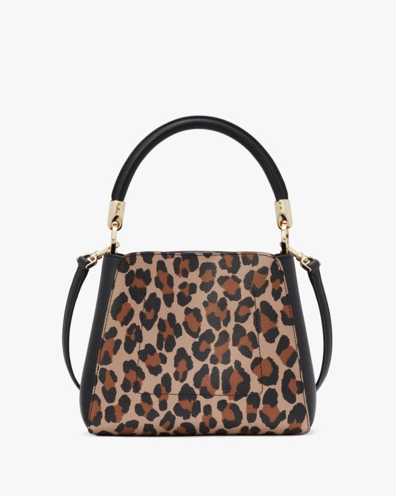 Phoebe Small Spotted Leopard Top Handle Satchel