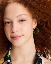 Feeling Bubbly Raffia Charm Hoops