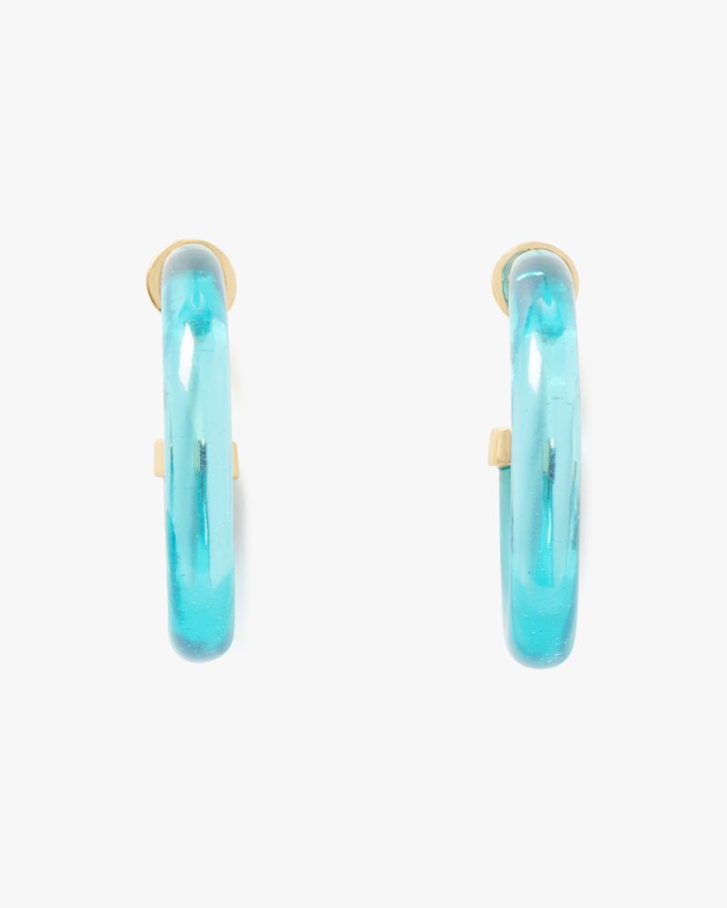 Feeling Bubbly Raffia Charm Hoops