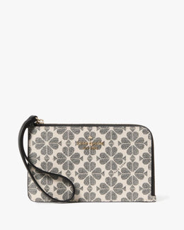Lucy Spade Flower Small L-Zip Wristlet
