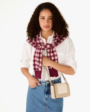 Lena Colorblock Mini Flap Crossbody