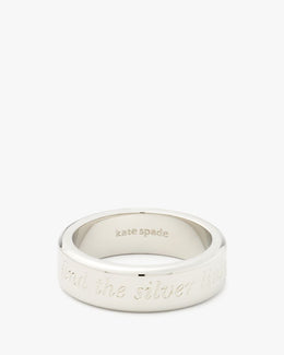 Find The Silver Lining Idiom Ring