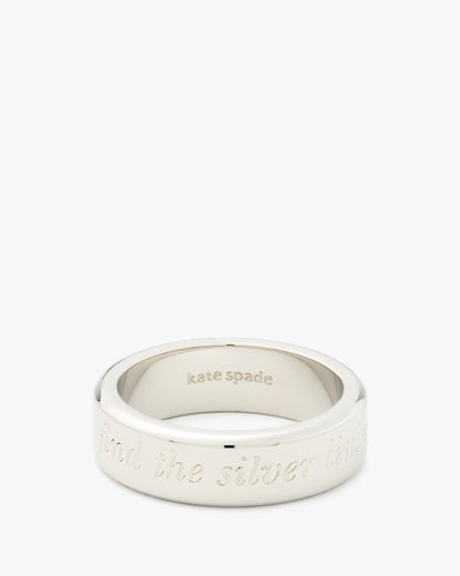 Find The Silver Lining Idiom Ring