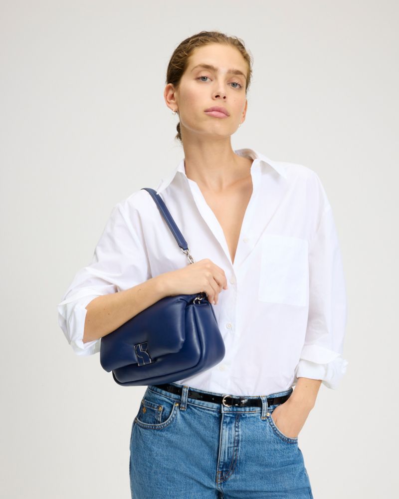 Dakota Puffy Leather Crossbody